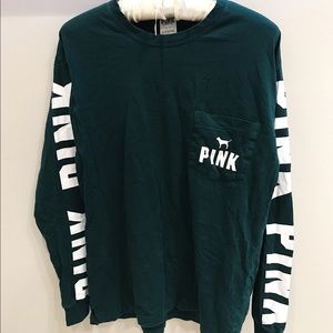 PINK emerald green longsleeve